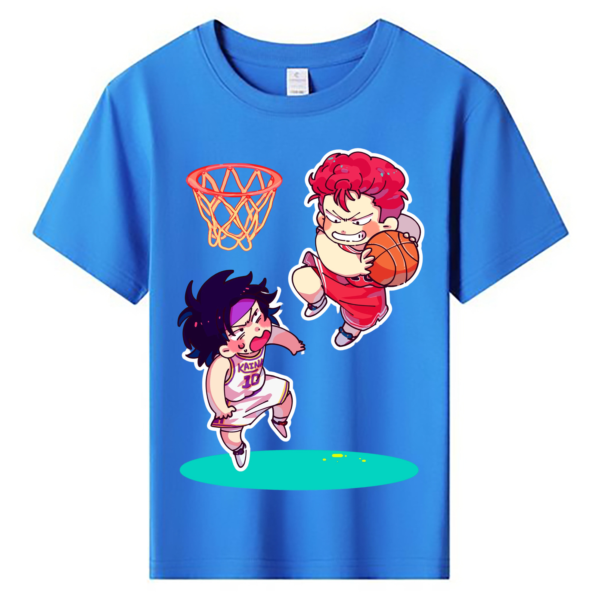 （画像用） SLAM DUNK／スラムダンク 綿100％キッズTシャツ（フロントプリント）